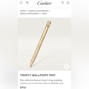 Cartier Gold Trinity Ballpoint Pen
